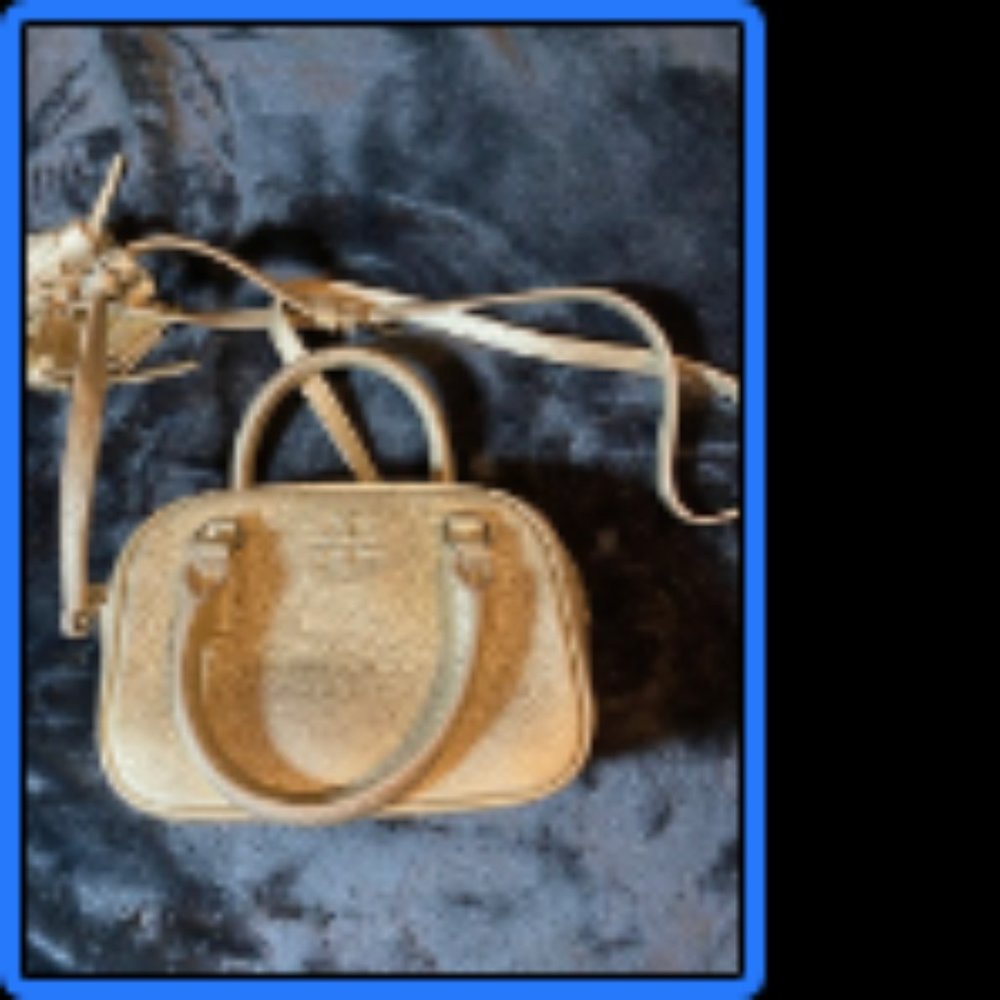 Tory Burch Thea Mini Crossbody Gold Satchel